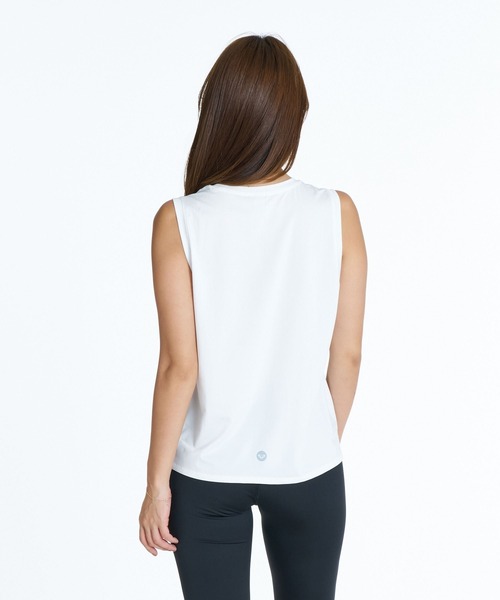ROXY(ロキシー)の「ROXY FITNESS STAY WITH HOPE TANK 箔プリントロゴタンクトップ /速乾/UVカット/水陸両用 【2026年秋冬モデル】/ロキシー(タンクトップ・レディース・ホワイト/ブラック/ブラック系その他・LARGE/MEDIUM/SMALL)」の5枚目の写真