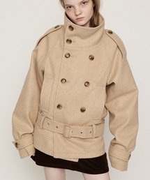 【AW PRE ORDER 第2弾】OVER STAND PEA COAT オーバースタンドピーコート 冬服 スタンドネック ハイネック