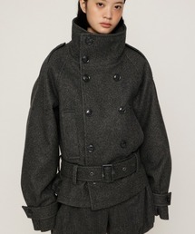 【AW PRE ORDER 第2弾】OVER STAND PEA COAT オーバースタンドピーコート 冬服 スタンドネック ハイネック