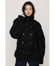 SLY(�X���C)�́yAW PRE ORDER ��2�e�zOVER STAND PEA COAT �I�[�o�[�X�^���h�s�[�R�[�g �~�� �X�^���h�l�b�N �n�C�l�b�N(�u���]��)