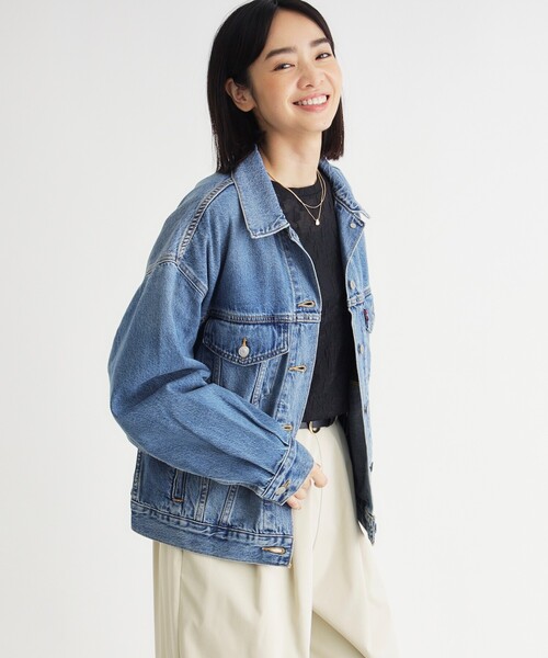 Levi's（リーバイス）の「Levi's 90Sトラッカージャケット（ブルゾン・レディース・ライトブルー・02/03/04）」の2枚目の写真