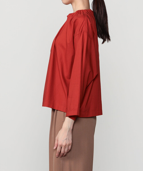 LE GLAZIK(ルグラジック)の「LE GLAZIK | コットンツイル ギャザーシャツ WOMEN(シャツ/ブラウス・レディース・ダークグレー/ブラック/レッド・36)」の10枚目の写真