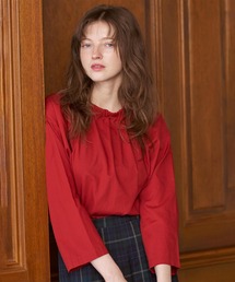 LE GLAZIK | コットンツイル ギャザーシャツ WOMEN