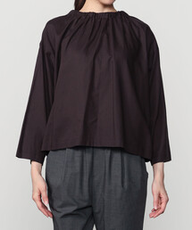 LE GLAZIK | LE GLAZIK | コットンツイル ギャザーシャツ WOMEN(シャツ/ブラウス)