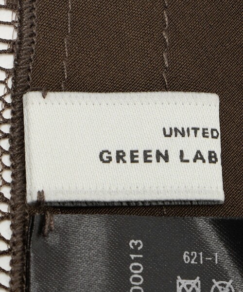 green label relaxing(グリーンレーベルリラクシング)の「レーストリム 三角 スカーフ(バンダナ/スカーフ・レディース・ブラウン系/ブラック・FREE)」の8枚目の写真