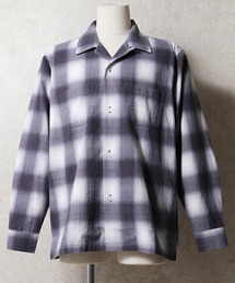 HOUSTON オンブレチェック フランネルシャツ