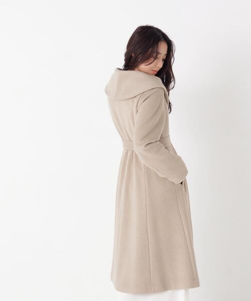 NATURAL BEAUTY BASIC(ナチュラルビューティーベーシック)の「ショールカラーベルテッドコート(その他アウター・レディース・グレー系その他/ベージュ/ブラック・SMALL/X-SMALL/MEDIUM)」の13枚目の写真