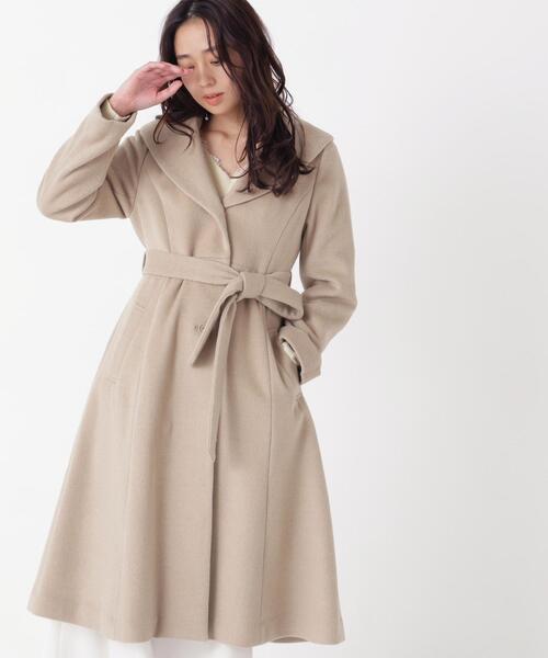 NATURAL BEAUTY BASIC(ナチュラルビューティーベーシック)の「ショールカラーベルテッドコート(その他アウター・レディース・グレー系その他/ベージュ/ブラック・SMALL/X-SMALL/MEDIUM)」の15枚目の写真