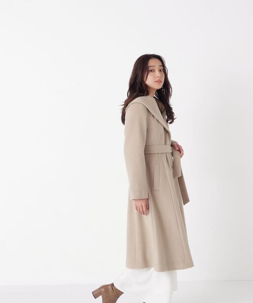 NATURAL BEAUTY BASIC(ナチュラルビューティーベーシック)の「ショールカラーベルテッドコート(その他アウター・レディース・グレー系その他/ベージュ/ブラック・SMALL/X-SMALL/MEDIUM)」の17枚目の写真