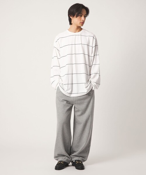 CITEN(シテン)の「<CITEN>ピンボーダーロンT(Tシャツ/カットソー・メンズ・ネイビー/ブラック/ホワイト・L/M)」の5枚目の写真