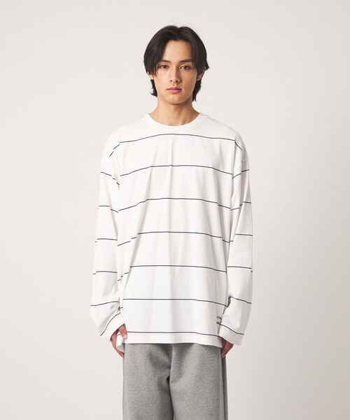 CITEN(シテン)の「<CITEN>ピンボーダーロンT(Tシャツ/カットソー・メンズ・ネイビー/ブラック/ホワイト・L/M)」の10枚目の写真