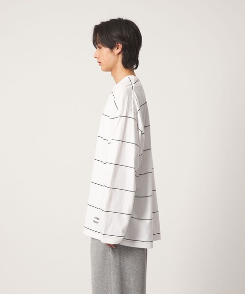 CITEN(シテン)の「<CITEN>ピンボーダーロンT(Tシャツ/カットソー・メンズ・ネイビー/ブラック/ホワイト・L/M)」の11枚目の写真