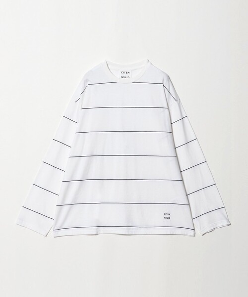 CITEN(シテン)の「<CITEN>ピンボーダーロンT(Tシャツ/カットソー・メンズ・ネイビー/ブラック/ホワイト・L/M)」の19枚目の写真