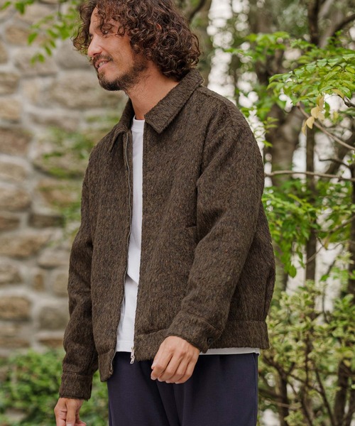 CAMBIO(カンビオ)の「mj11891-Melange Shaggy Wool Work Jacket ワークジャケット(PF-262-021)(その他アウター・メンズ・カーキ/グレー・L/M)」の17枚目の写真