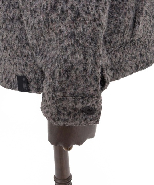 CAMBIO(カンビオ)の「mj11891-Melange Shaggy Wool Work Jacket ワークジャケット(PF-262-021)(その他アウター・メンズ・カーキ/グレー・L/M)」の9枚目の写真