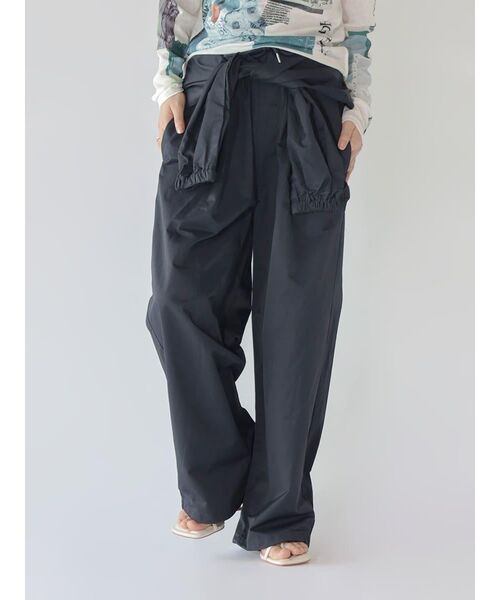 :ETHROF(イーサオブ)の「2WAY WAIST-WRAP WIDE PANTS(その他パンツ・レディース・ネイビー/ブラック/ブラウン・MEDIUM)」の16枚目の写真