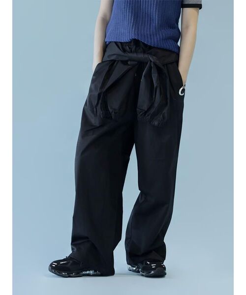 :ETHROF(イーサオブ)の「2WAY WAIST-WRAP WIDE PANTS(その他パンツ・レディース・ネイビー/ブラック/ブラウン・MEDIUM)」の17枚目の写真