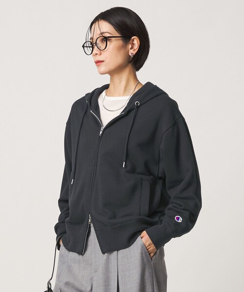 Champion(チャンピオン)の「【別注】<Champion> CVC ジップ パーカー(パーカー・レディース・ネイビー/ワインレッド/グレー・FREE)」の2枚目の写真