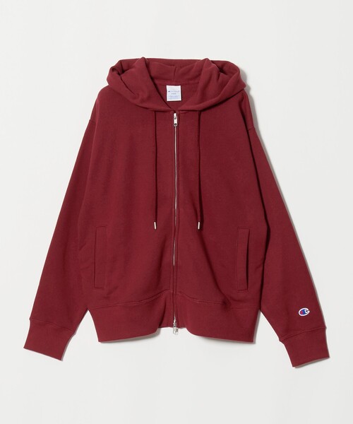 Champion(チャンピオン)の「【別注】<Champion> CVC ジップ パーカー(パーカー・レディース・ネイビー/ワインレッド/グレー・FREE)」の12枚目の写真