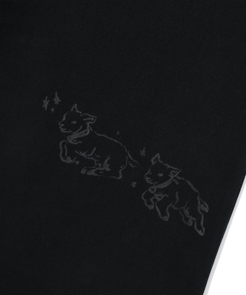 NICE GHOST CLUB(ナイスゴーストクラブ)の「DOODLE COTTON WASHED PANTS_BLACK(NG2GFUPA10A)(その他パンツ・レディース・ブラック・MEDIUM/LARGE/SMALL)」の8枚目の写真