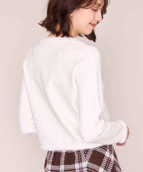 MISCH MASCH(ミッシュマッシュ)の「2026秋冬新作 ファートリミングニットジャケット(その他アウター・レディース・ベージュ/ブラック/ブルー系/ホワイト・フリ-)」の17枚目の写真