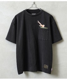 WAIPER×Goodwear 2W7-16238 VINTAGE PRINT S/S ポケット 半袖 Tシャツ