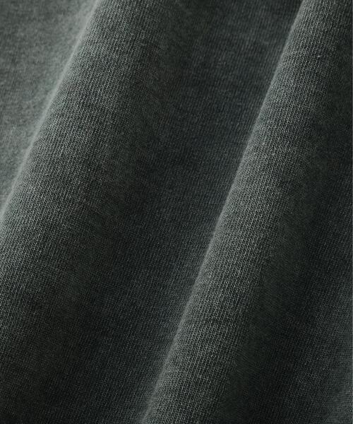 YLEVE(イレーヴ)の「YLEVE / PIGMENT DYED COTTON HENRY NECK LONG-SLEEVE T(Tシャツ/カットソー・メンズ・ホワイト/グリーン・4)」の4枚目の写真