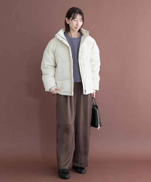 ITEMS URBANRESEARCH(アイテムズ アーバンリサーチ)の「『Sサイズあり』フードダウンジャケット(ダウンジャケット/コート・レディース・ブラック/ホワイト系その他/カーキ・MEDIUM/SMALL)」の17枚目の写真