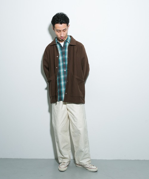 Champion（チャンピオン）の「『別注』Champion×DOORS　SWEAT COVERALL JACKET（カバーオール・メンズ・ライトブルー/ブラック/スミクロ/グレー/ネイビー/ブラウン/ライトピンク・MEDIUM/LARGE/X-LARGE）」の9枚目の写真