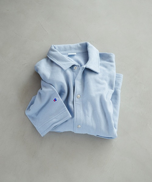 Champion（チャンピオン）の「『別注』Champion×DOORS　SWEAT COVERALL JACKET（カバーオール・メンズ・ライトブルー/ブラック/スミクロ/グレー/ネイビー/ブラウン/ライトピンク・MEDIUM/LARGE/X-LARGE）」の10枚目の写真