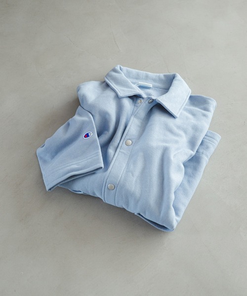 Champion（チャンピオン）の「『別注』Champion×DOORS　SWEAT COVERALL JACKET（カバーオール・メンズ・ライトブルー/ブラック/スミクロ/グレー/ネイビー/ブラウン/ライトピンク・MEDIUM/LARGE/X-LARGE）」の11枚目の写真