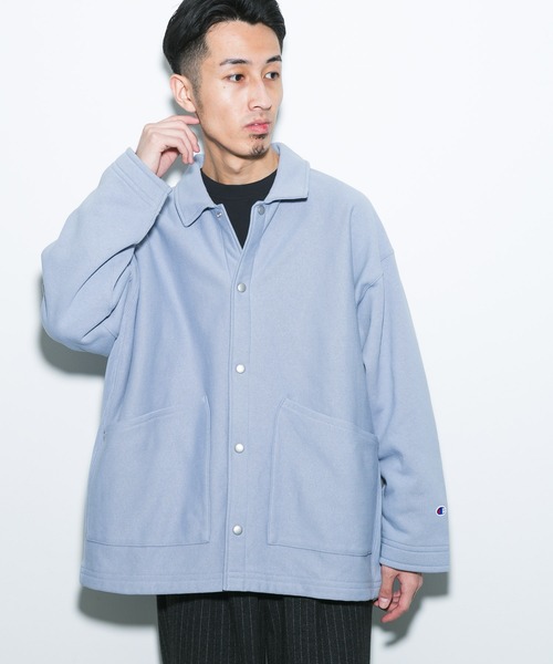 Champion（チャンピオン）の「『別注』Champion×DOORS　SWEAT COVERALL JACKET（カバーオール・メンズ・ライトブルー/ブラック/スミクロ/グレー/ネイビー/ブラウン/ライトピンク・MEDIUM/LARGE/X-LARGE）」の15枚目の写真