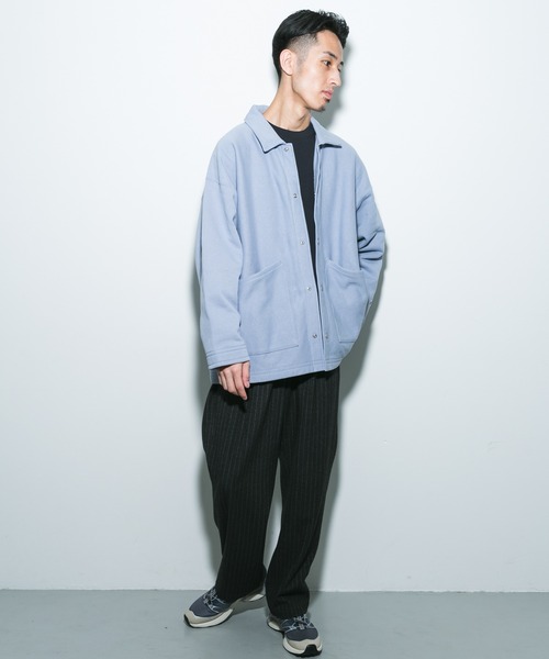 Champion（チャンピオン）の「『別注』Champion×DOORS　SWEAT COVERALL JACKET（カバーオール・メンズ・ライトブルー/ブラック/スミクロ/グレー/ネイビー/ブラウン/ライトピンク・MEDIUM/LARGE/X-LARGE）」の17枚目の写真
