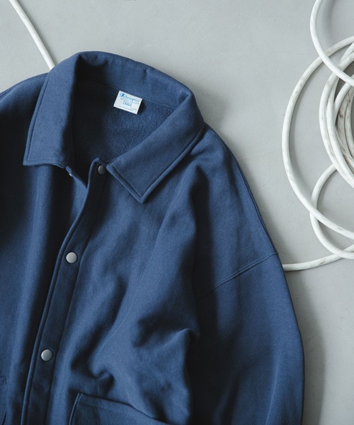 Champion（チャンピオン）の「『別注』Champion×DOORS　SWEAT COVERALL JACKET（カバーオール・メンズ・ライトブルー/ブラック/スミクロ/グレー/ネイビー/ブラウン/ライトピンク・MEDIUM/LARGE/X-LARGE）」の20枚目の写真