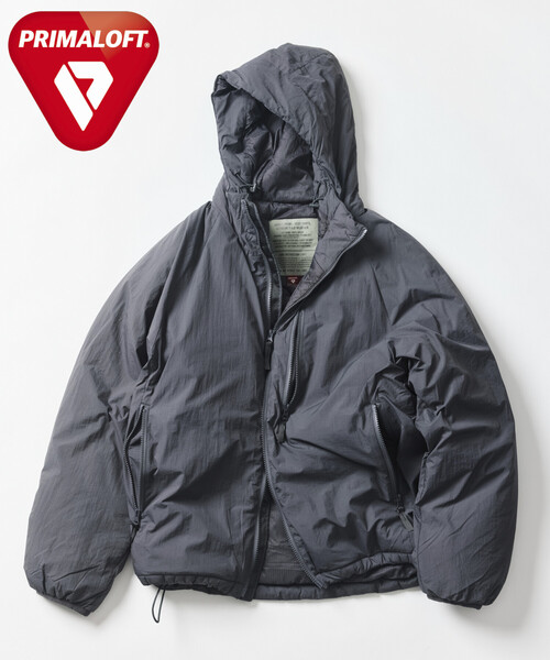 FREAK'S STORE(フリークスストア)の「PRIMALOFT HOODIE JACKET /プリマロフト フーディジャケット(ブルゾン・メンズ・ブラック/チャコールグレー/グリーン/セージグリーン・SMALL/LARGE/MEDIUM)」の2枚目の写真