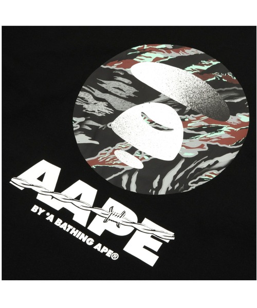 AAPE BY A BATHING APE（エーエイプバイアベイシングエイプ）の「AAPE MAIN LONG SLEEVE TEE（Tシャツ/カットソー・メンズ・ブラック・LARGE/MEDIUM）」の6枚目の写真