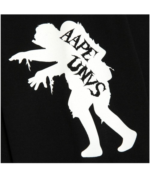AAPE BY A BATHING APE（エーエイプバイアベイシングエイプ）の「AAPE MAIN LONG SLEEVE TEE（Tシャツ/カットソー・メンズ・ブラック・LARGE/MEDIUM）」の4枚目の写真