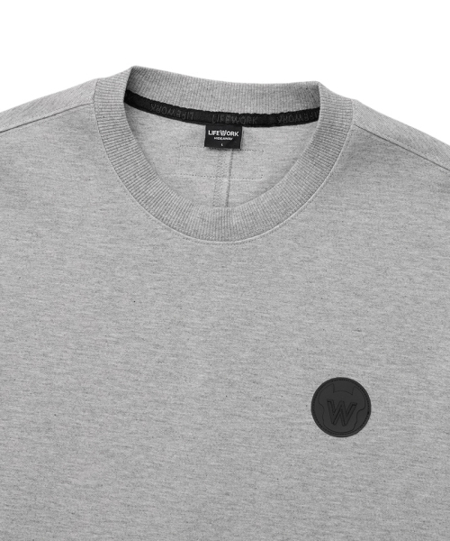 LIFE WORK(ライフワーク)の「エッセンシャルワッペンオーバーサイズ半袖Tシャツ(Tシャツ/カットソー・メンズ・ブラウン/ライトグレー/チャコールグレー・MEDIUM/LARGE)」の5枚目の写真