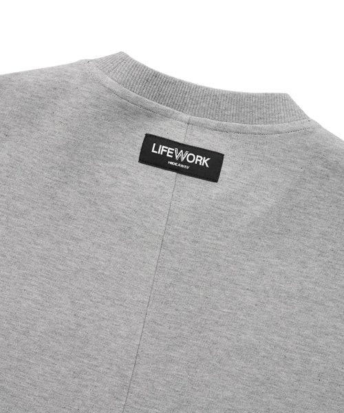 LIFE WORK(ライフワーク)の「エッセンシャルワッペンオーバーサイズ半袖Tシャツ(Tシャツ/カットソー・メンズ・ブラウン/ライトグレー/チャコールグレー・MEDIUM/LARGE)」の6枚目の写真