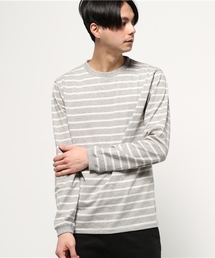 【Velva Sheen】ベルバシーン UNEVENボーダー 長袖Ｔシャツ