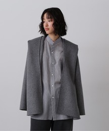YLEVE / SUPER 100`S WOOL DOUBLE CLOTH HOODED COAT