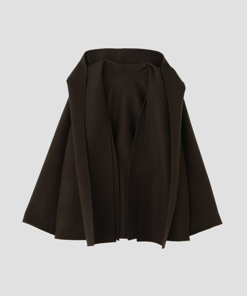YLEVE（イレーヴ）の「YLEVE / SUPER 100`S WOOL DOUBLE CLOTH HOODED COAT（ダウンジャケット/コート・レディース・グレー/ブラウン・2/1/0）」の12枚目の写真