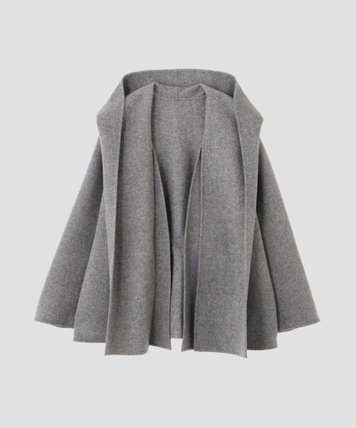 YLEVE（イレーヴ）の「YLEVE / SUPER 100`S WOOL DOUBLE CLOTH HOODED COAT（ダウンジャケット/コート・レディース・グレー/ブラウン・2/1/0）」の15枚目の写真
