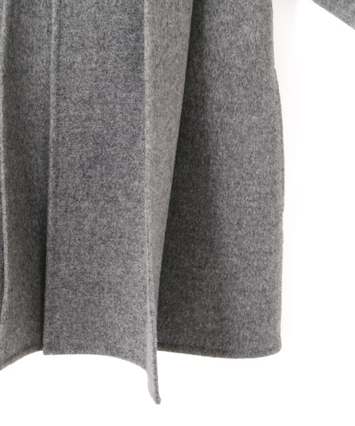YLEVE（イレーヴ）の「YLEVE / SUPER 100`S WOOL DOUBLE CLOTH HOODED COAT（ダウンジャケット/コート・レディース・グレー/ブラウン・2/1/0）」の21枚目の写真