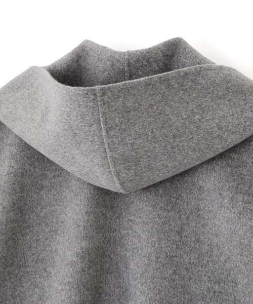 YLEVE（イレーヴ）の「YLEVE / SUPER 100`S WOOL DOUBLE CLOTH HOODED COAT（ダウンジャケット/コート・レディース・グレー/ブラウン・2/1/0）」の22枚目の写真