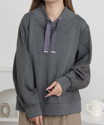 EGLANTINE ニット切替ダンボールプルオーバー