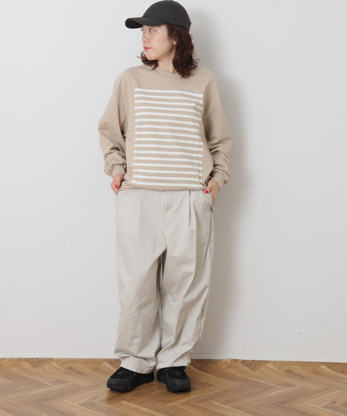 JOURNAL STANDARD LUXE(ジャーナルスタンダード ラックス)の「ヴィンテージツイル タックパンツ(その他パンツ・レディース・ホワイト系その他/ピンク系その他・MEDIUM/SMALL)」の3枚目の写真