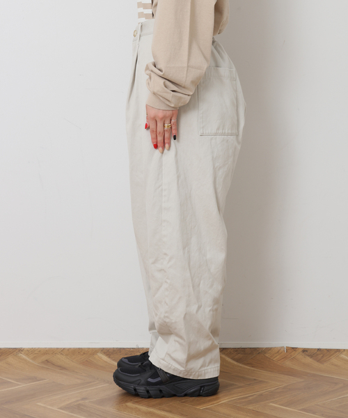 JOURNAL STANDARD LUXE(ジャーナルスタンダード ラックス)の「ヴィンテージツイル タックパンツ(その他パンツ・レディース・ホワイト系その他/ピンク系その他・MEDIUM/SMALL)」の12枚目の写真