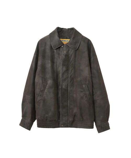 HYSTERIC GLAMOUR（ヒステリックグラマー）の「フェイクレザーブルゾン（ブルゾン・レディース・グレー/ブラウン・FREE）」の2枚目の写真