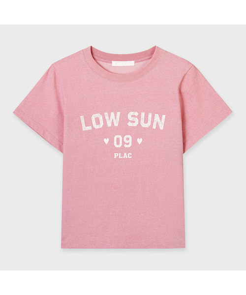 PLAC WOMEN（プレイス・ウィメン）の「グラフィックピグメントTシャツ 3カラー（Tシャツ/カットソー・レディース・ピンク/ホワイト・MEDIUM/SMALL）」の2枚目の写真